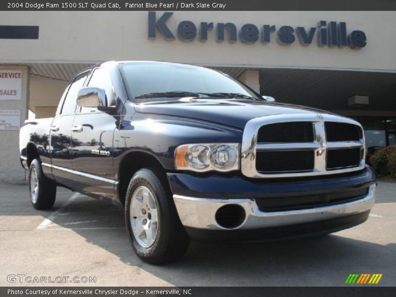 Patriot Blue Pearl / Dark Slate Gray 2004 Dodge Ram 1500 SLT Quad Cab