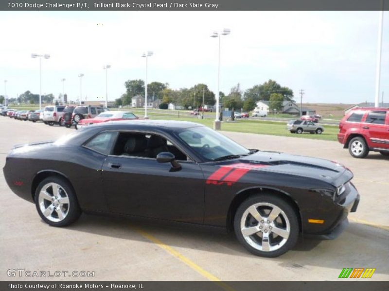 Brilliant Black Crystal Pearl / Dark Slate Gray 2010 Dodge Challenger R/T