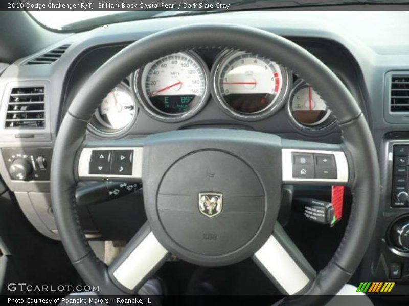 Brilliant Black Crystal Pearl / Dark Slate Gray 2010 Dodge Challenger R/T