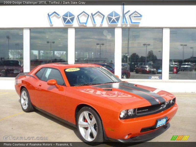 TorRed / Dark Slate Gray 2009 Dodge Challenger SRT8