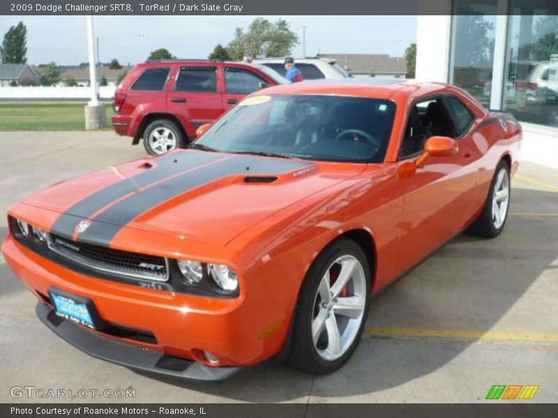 TorRed / Dark Slate Gray 2009 Dodge Challenger SRT8