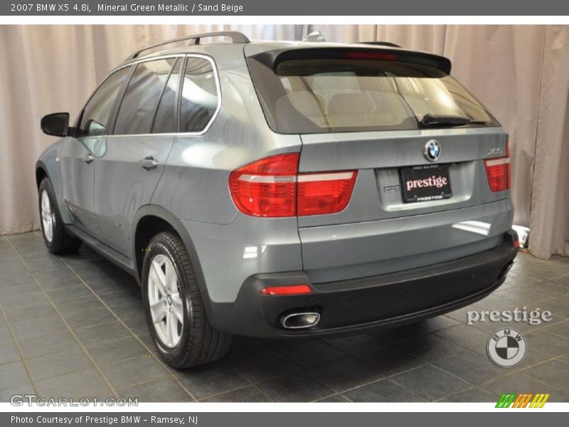 Mineral Green Metallic / Sand Beige 2007 BMW X5 4.8i