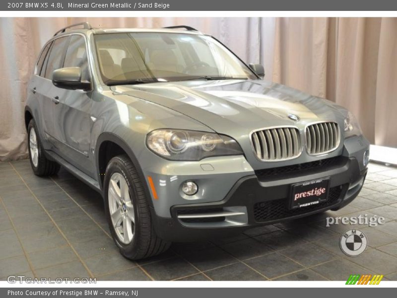 Mineral Green Metallic / Sand Beige 2007 BMW X5 4.8i