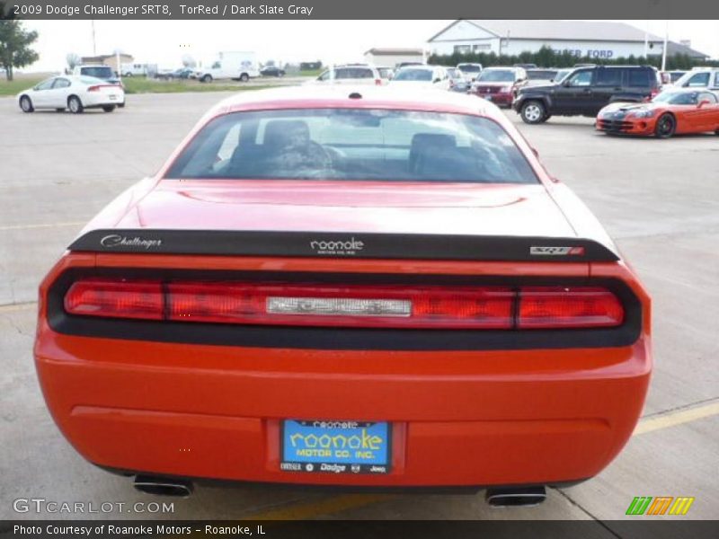 TorRed / Dark Slate Gray 2009 Dodge Challenger SRT8