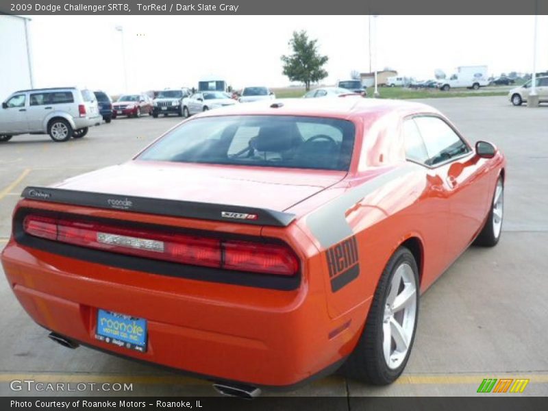 TorRed / Dark Slate Gray 2009 Dodge Challenger SRT8