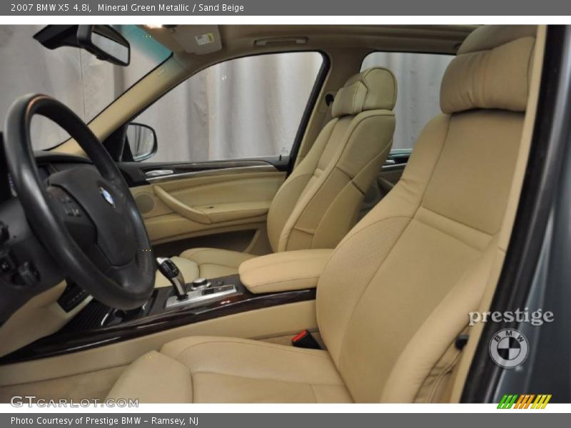 Mineral Green Metallic / Sand Beige 2007 BMW X5 4.8i
