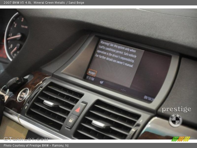Mineral Green Metallic / Sand Beige 2007 BMW X5 4.8i