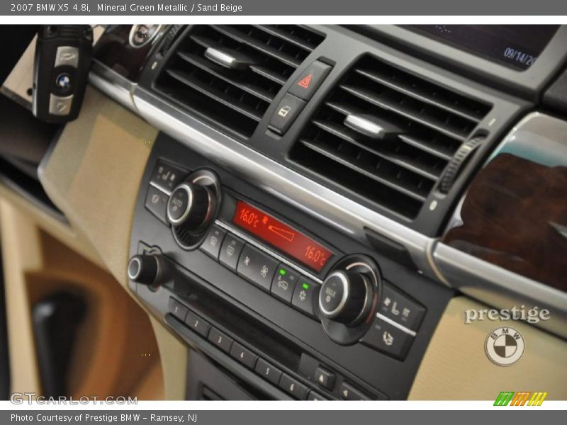 Mineral Green Metallic / Sand Beige 2007 BMW X5 4.8i