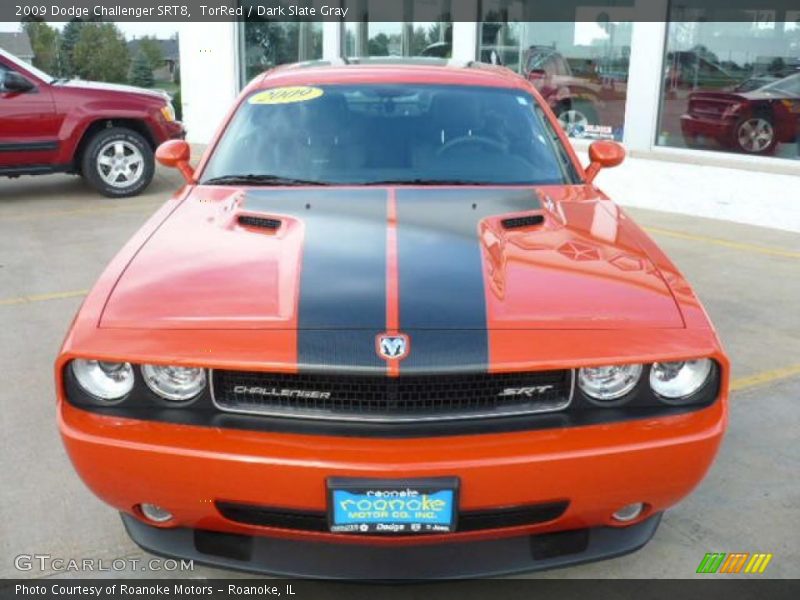 TorRed / Dark Slate Gray 2009 Dodge Challenger SRT8