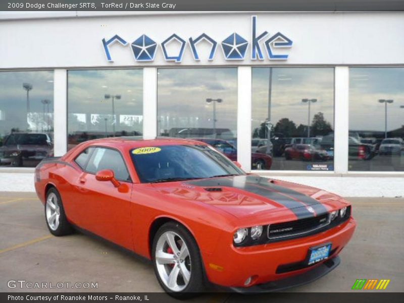 TorRed / Dark Slate Gray 2009 Dodge Challenger SRT8