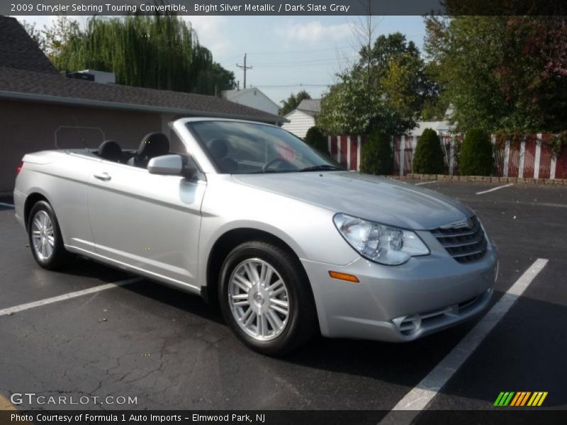 Bright Silver Metallic / Dark Slate Gray 2009 Chrysler Sebring Touring Convertible