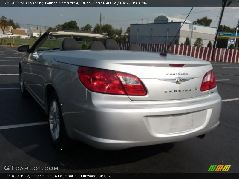 Bright Silver Metallic / Dark Slate Gray 2009 Chrysler Sebring Touring Convertible