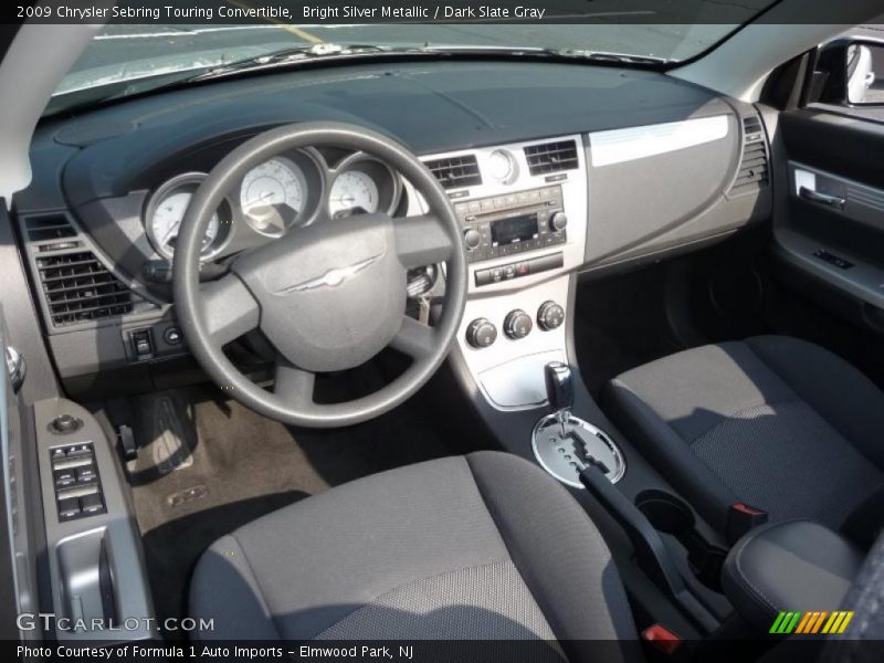 Bright Silver Metallic / Dark Slate Gray 2009 Chrysler Sebring Touring Convertible