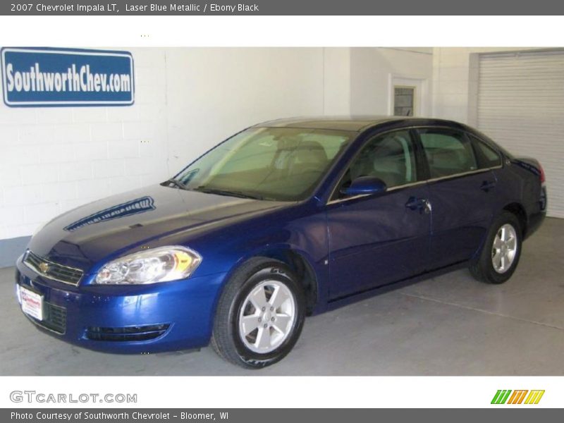 Laser Blue Metallic / Ebony Black 2007 Chevrolet Impala LT