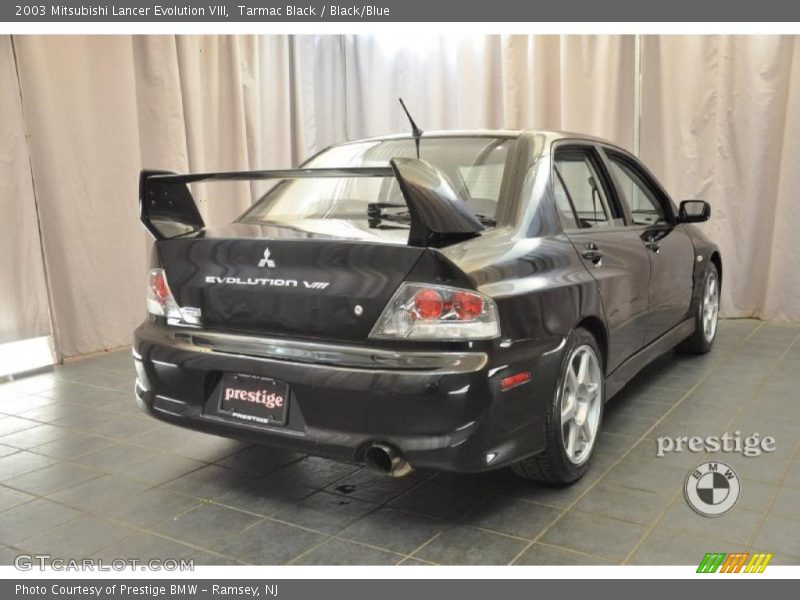 Tarmac Black / Black/Blue 2003 Mitsubishi Lancer Evolution VIII