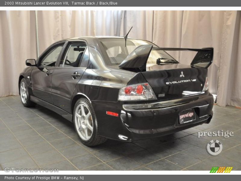 Tarmac Black / Black/Blue 2003 Mitsubishi Lancer Evolution VIII