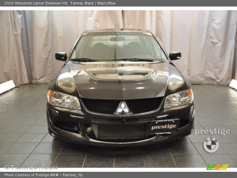Tarmac Black / Black/Blue 2003 Mitsubishi Lancer Evolution VIII