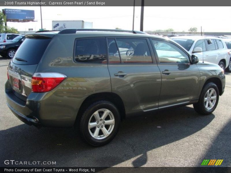 Cypress Green Pearl / Sand Beige 2008 Toyota Highlander