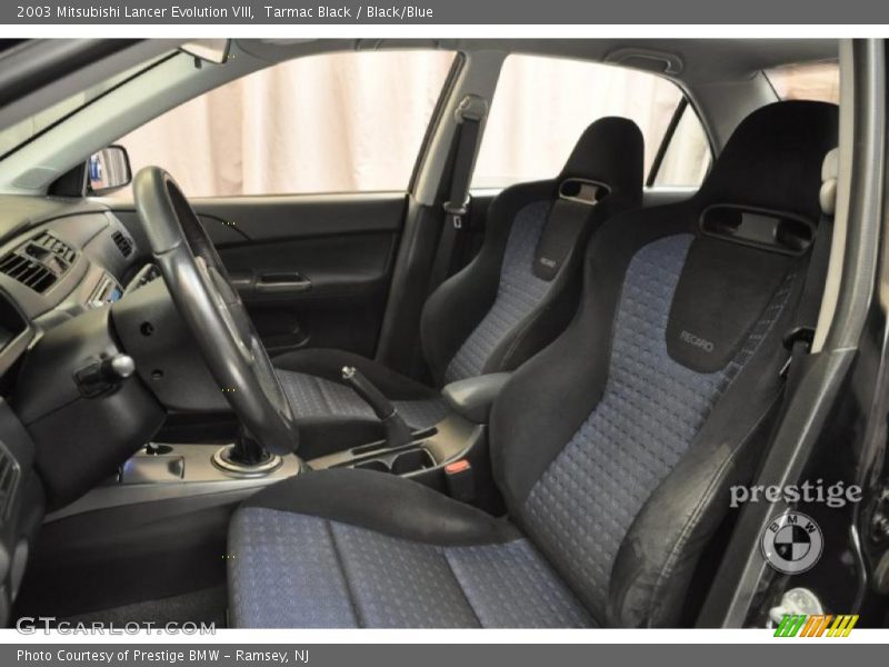 Tarmac Black / Black/Blue 2003 Mitsubishi Lancer Evolution VIII