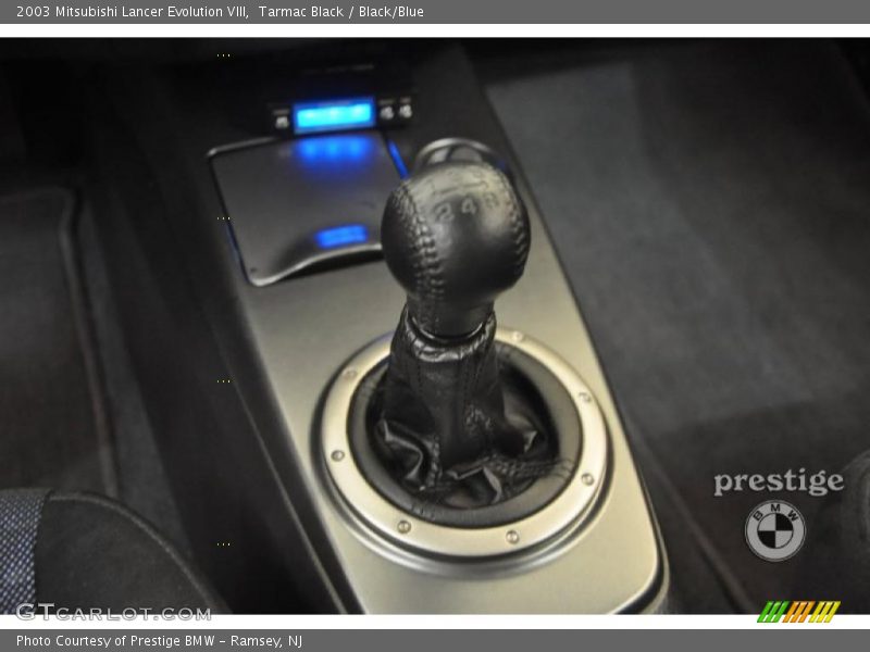 Tarmac Black / Black/Blue 2003 Mitsubishi Lancer Evolution VIII
