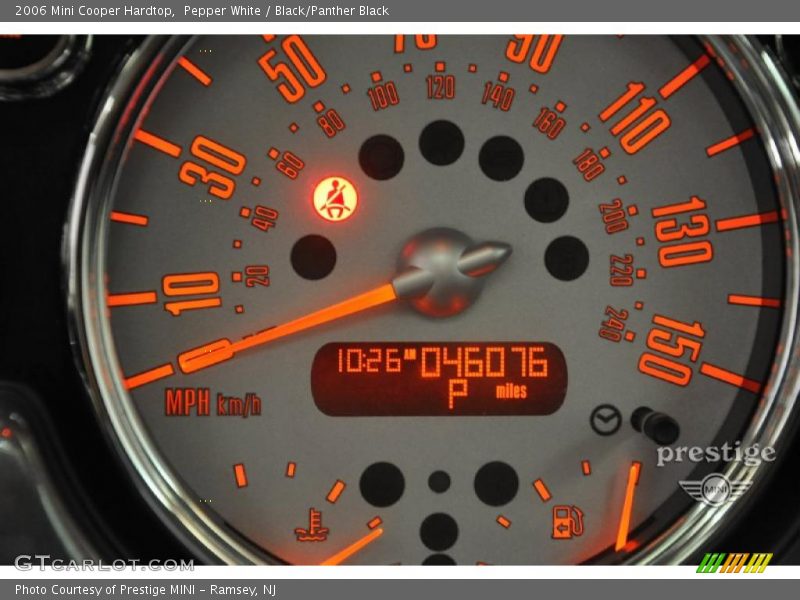 Pepper White / Black/Panther Black 2006 Mini Cooper Hardtop
