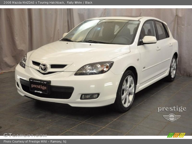 Rally White / Black 2008 Mazda MAZDA3 s Touring Hatchback