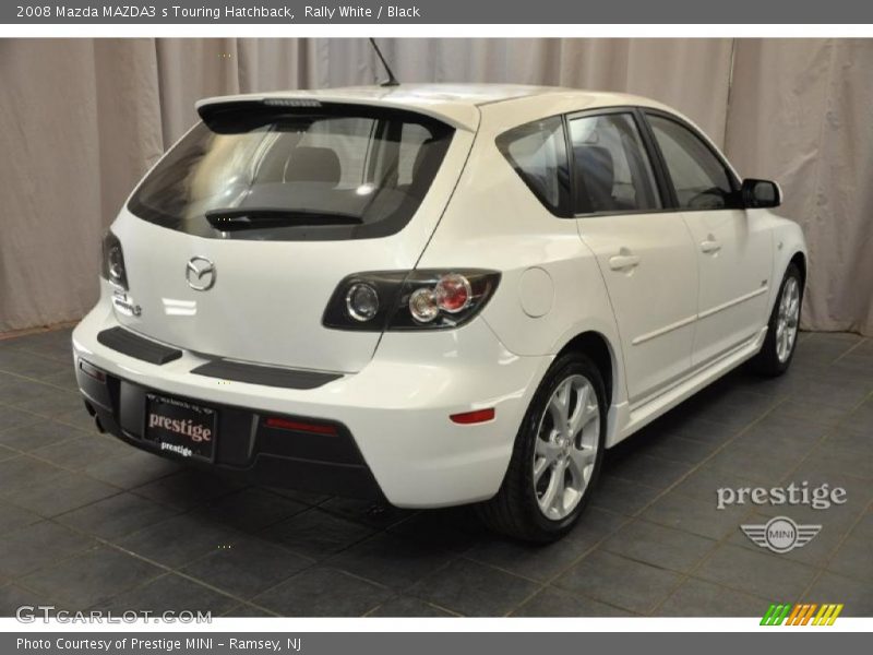 Rally White / Black 2008 Mazda MAZDA3 s Touring Hatchback