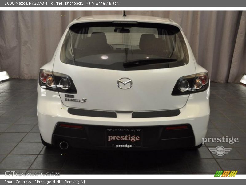 Rally White / Black 2008 Mazda MAZDA3 s Touring Hatchback