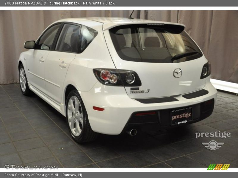 Rally White / Black 2008 Mazda MAZDA3 s Touring Hatchback