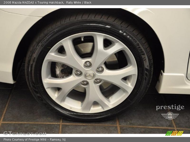 Rally White / Black 2008 Mazda MAZDA3 s Touring Hatchback