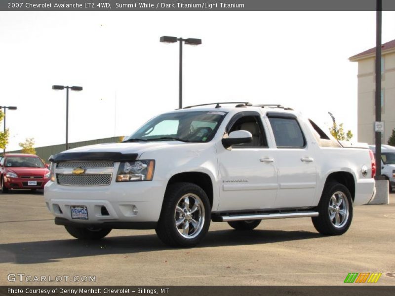 Summit White / Dark Titanium/Light Titanium 2007 Chevrolet Avalanche LTZ 4WD