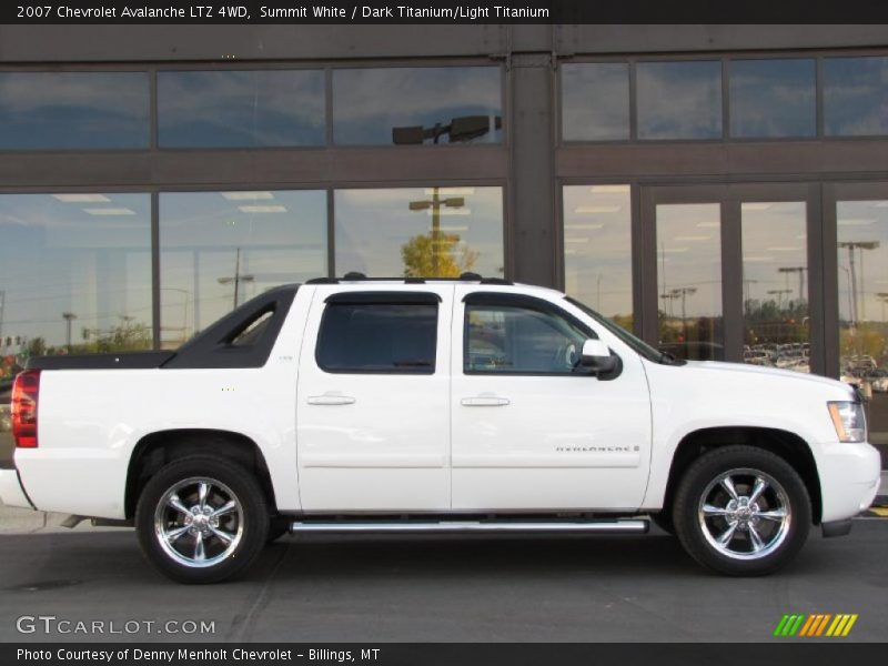 Summit White / Dark Titanium/Light Titanium 2007 Chevrolet Avalanche LTZ 4WD
