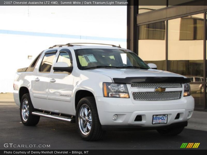 Summit White / Dark Titanium/Light Titanium 2007 Chevrolet Avalanche LTZ 4WD