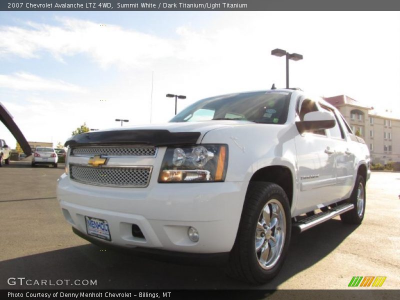 Summit White / Dark Titanium/Light Titanium 2007 Chevrolet Avalanche LTZ 4WD