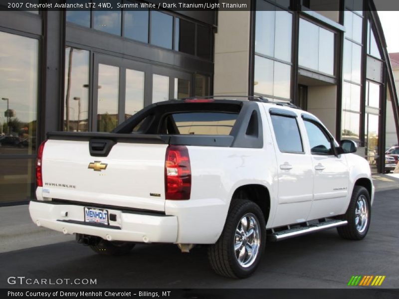 Summit White / Dark Titanium/Light Titanium 2007 Chevrolet Avalanche LTZ 4WD