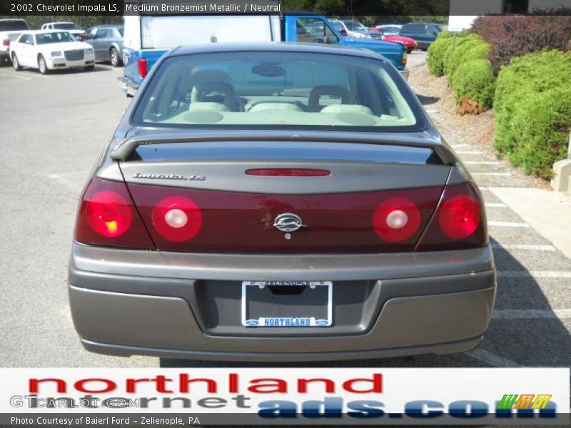Medium Bronzemist Metallic / Neutral 2002 Chevrolet Impala LS