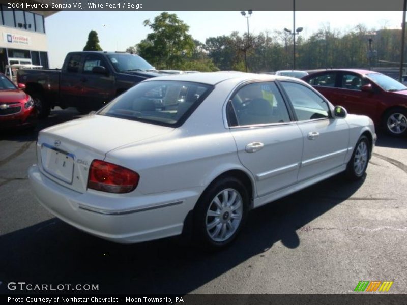 White Pearl / Beige 2004 Hyundai Sonata V6