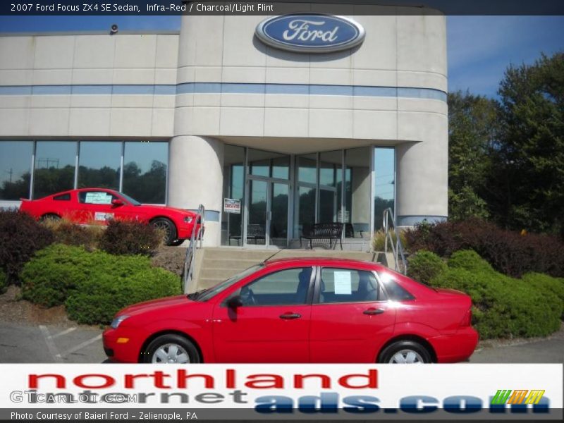Infra-Red / Charcoal/Light Flint 2007 Ford Focus ZX4 SE Sedan