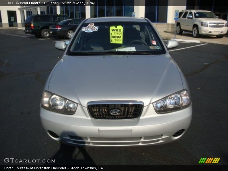Silver Pewter / Gray 2003 Hyundai Elantra GLS Sedan