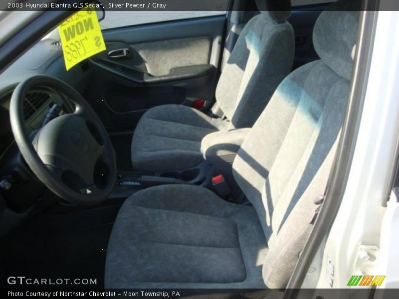 Silver Pewter / Gray 2003 Hyundai Elantra GLS Sedan
