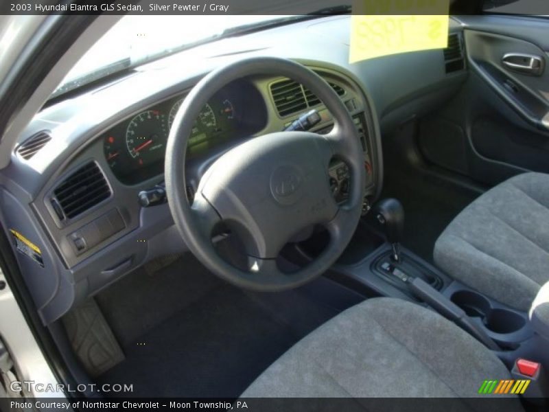 Silver Pewter / Gray 2003 Hyundai Elantra GLS Sedan