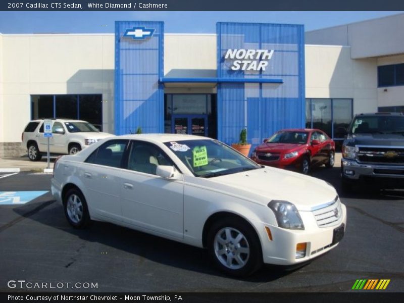White Diamond / Cashmere 2007 Cadillac CTS Sedan