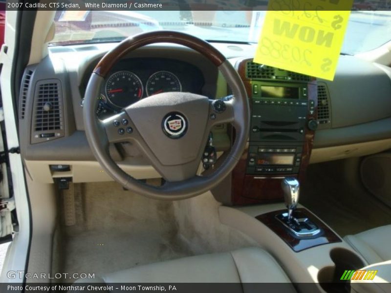 White Diamond / Cashmere 2007 Cadillac CTS Sedan