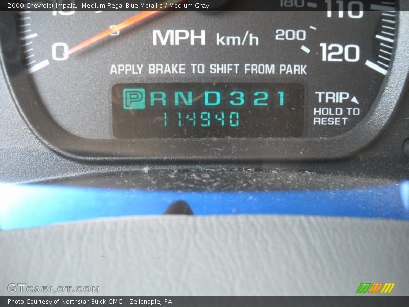 Medium Regal Blue Metallic / Medium Gray 2000 Chevrolet Impala