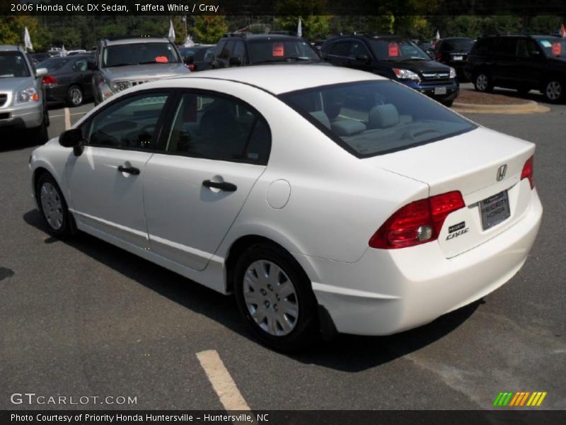 Taffeta White / Gray 2006 Honda Civic DX Sedan