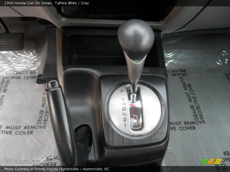 Taffeta White / Gray 2006 Honda Civic DX Sedan