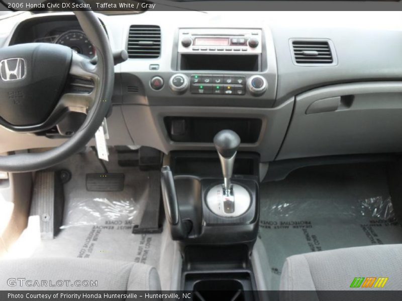 Taffeta White / Gray 2006 Honda Civic DX Sedan