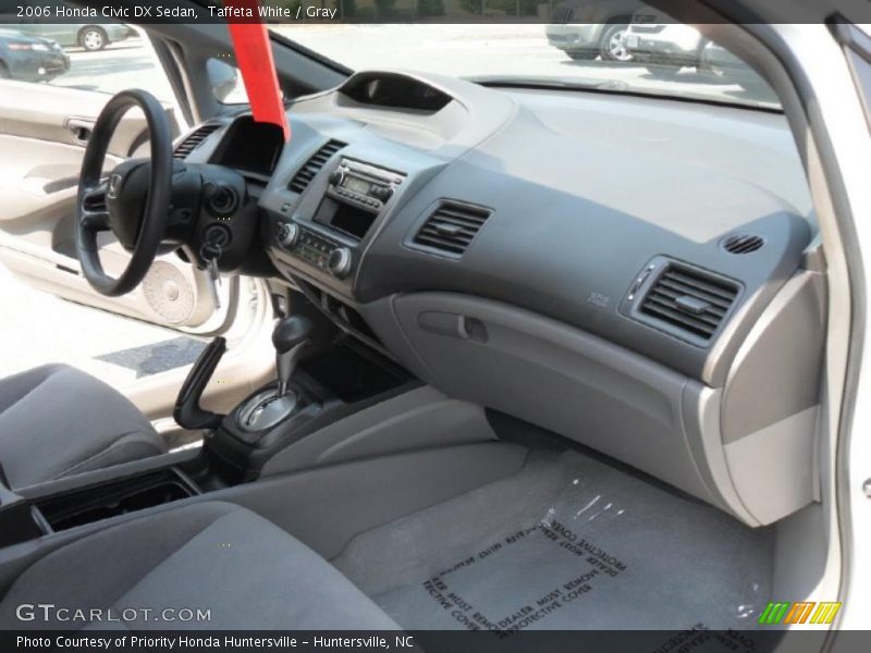 Taffeta White / Gray 2006 Honda Civic DX Sedan