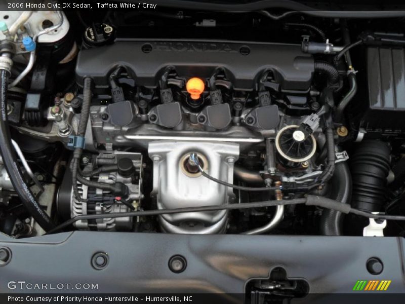 Taffeta White / Gray 2006 Honda Civic DX Sedan