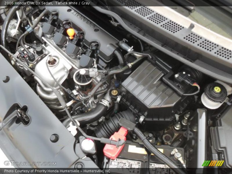 Taffeta White / Gray 2006 Honda Civic DX Sedan